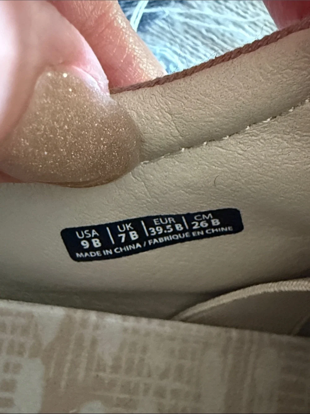 REVITALIGN Lace-Up Sneakers in Taupe and White sole